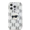 Karl Lagerfeld IML Electroplated Karl Head tok iPhone 15 Pro Max készülékhez átlátszó