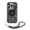 Guess IML Flowers Pearl Strap MagSafe tok iPhone 16 Pro Max készülékhez fekete