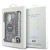 Guess IML Flowers Pearl Strap MagSafe tok iPhone 16 Pro Max készülékhez fekete