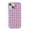 DKNY PC/TPU Repeat Pattern tok iPhone 15 készülékhez rózsaszín