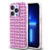 DKNY PC/TPU Repeat Pattern tok iPhone 15 Pro Max készülékhez rózsaszín