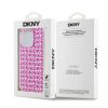 DKNY PC/TPU Repeat Pattern tok iPhone 15 Pro Max készülékhez rózsaszín