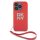 DKNY PU bőr Stack Logo csuklós tok iPhone 14 Pro készülékhez piros