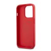 DKNY PU bőr Stack Logo csuklós tok iPhone 14 Pro készülékhez piros