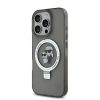 Karl Lagerfeld Ringstand Karl and Choupette MagSafe tok iPhone 16 Pro Max készülékhez fekete