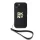 DKNY PU Leather Stack Logo Wrist Strap tok iPhone 14 készülékhez fekete