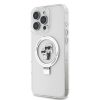 Karl Lagerfeld Ringstand Karl and Choupette MagSafe tok iPhone 16 Pro Max készülékhez fehér