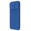 Nillkin CamShield PRO mágneses merev tok Apple iPhone 16 Pro Max készülékhez kék
