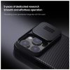 Nillkin CamShield PRO mágneses merev tok Apple iPhone 16 Pro Max készülékhez kék