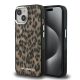 Karl Lagerfeld IML Leopard MagSafe tok iPhone 15 készülékhez barna