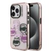 Karl Lagerfeld IML Multi K&CH Heads tok iPhone 15 Pro Max készülékhez rózsaszín