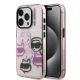Karl Lagerfeld IML Multi K&CH Heads tok iPhone 15 Pro Max készülékhez rózsaszín