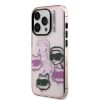 Karl Lagerfeld IML Multi K&CH Heads tok iPhone 15 Pro Max készülékhez rózsaszín