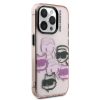 Karl Lagerfeld IML Multi K&CH Heads tok iPhone 15 Pro Max készülékhez rózsaszín