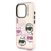 Karl Lagerfeld IML Multi K&CH Heads tok iPhone 15 Pro Max készülékhez rózsaszín