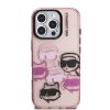 Karl Lagerfeld IML Multi K&CH Heads tok iPhone 16 Pro Max készülékhez rózsaszín