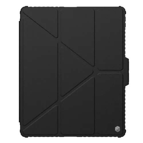 Nillkin Bumper PRO védőtok többszögből állítható állvánnyal, iPad Pro 12,9 (2020/2021/2022) és iPad Air 13 (2024/2025) készülékhez fekete