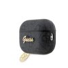Guess 4G Script PC/PU Charm tok AirPods Pro 2 készülékhez fekete
