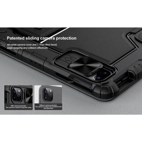 Nillkin Bumper Combo billentyűzetes tok iPad Air 4/5/10.9 2020/11 2024/2025/Pro 11 2020/2021/2022 készülékhez fekete