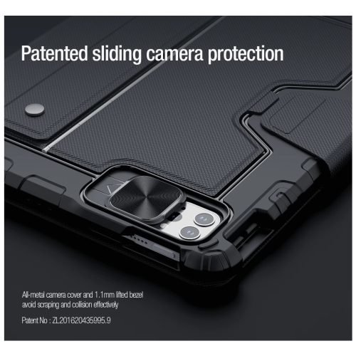 Nillkin Bumper Combo billentyűzetes tok (Backlit Version) iPad Air 4/5/10.9 (2020/11, 2024/2025) és iPad Pro 11 (2020/2021/2022) készülékhez fekete