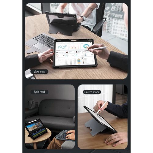 Nillkin Bumper Combo billentyűzetes tok (Backlit Version) iPad Air 4/5/10.9 (2020/11, 2024/2025) és iPad Pro 11 (2020/2021/2022) készülékhez fekete