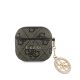 Guess 4G Script PC/PU Charm tok AirPods 4 készülékhez barna