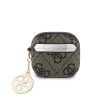 Guess 4G Script PC/PU Charm tok AirPods 4 készülékhez barna