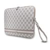 DKNY PU bőr Checkered Pattern and Stripe laptop tok 13/14" bézs