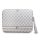 DKNY PU bőr Checkered Pattern and Stripe Laptop Tok 15/16" bézs
