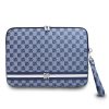 DKNY PU bőr Checkered Pattern and Stripe laptop tok 13/14 kék
