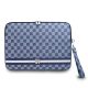 DKNY PU bőr Checkered Pattern and Stripe laptop tok 13/14 kék