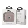 Karl Lagerfeld PU Embossed Karl and Choupette Heads tok AirPods Pro 2 készülékhez rózsaszín