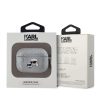 Karl Lagerfeld PU Embossed Karl and Choupette Heads tok AirPods Pro készülékhez ezüst