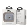 Karl Lagerfeld PU Embossed Karl and Choupette Heads tok AirPods Pro 2 készülékhez ezüst