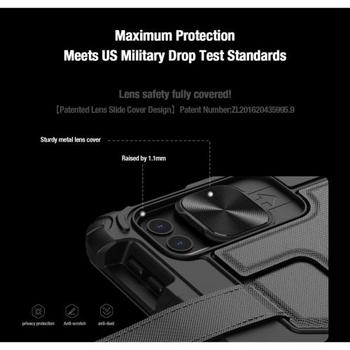 Nillkin Bumper GO billentyűzetes tok (Backlit Version) – iPad Pro 12.9 2020/2021/2022 és iPad Air 13 2024/2025 készülékhez fekete