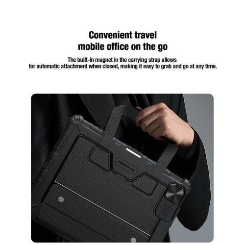 Nillkin Bumper GO billentyűzetes tok (Backlit Version) iPad Air 4/5/10.9 (2020/11/2024/2025) és iPad Pro 11 (2020/2021/2022) készülékhez fekete