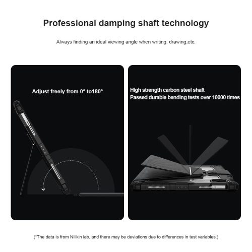 Nillkin Bumper Link billentyűzetes tok (háttérvilágításos verzió) – iPad Air 4/5/10.9 (2020/11/2024/2025) és iPad Pro 11 (2020/2021/2022) készülékhez fekete