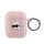 Karl Lagerfeld PU Embossed Karl Head tok AirPods 1/2 készülékhez rózsaszín