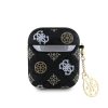 Guess PU 4G Peony Charm tok AirPods 1/2 készülékhez fekete
