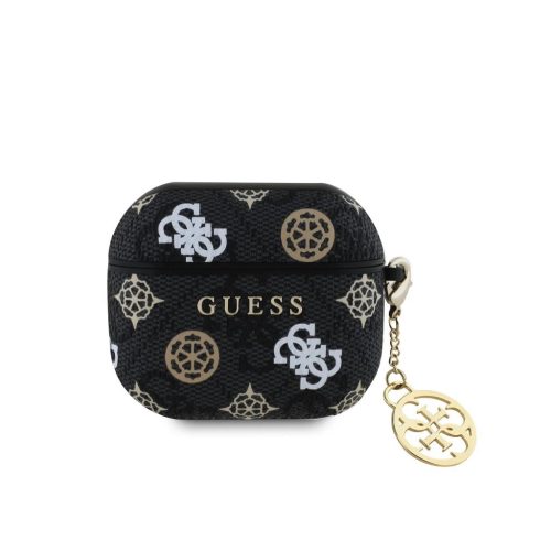 Guess PU 4G Peony Charm tok AirPods 3 készülékhez fekete