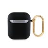 Guess PU Grained Classic Logo tok AirPods 1/2 készülékhez fekete