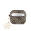Guess 4G Script PC/PU Charm tok AirPods Pro 3 készülékhez barna