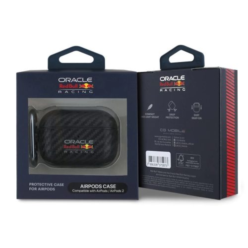 Red Bull PU Carbon tok AirPods Pro 2 készülékhez fekete