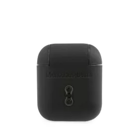 Mercedes bőr tok AirPods 1/2 készülékhez fekete