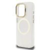 Guess IML Gold Outline Stand Camera Frame MagSafe tok iPhone 15 Pro Max készülékhez átlátszó