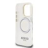 Guess IML Gold Outline Stand Camera Frame MagSafe tok iPhone 15 Pro Max készülékhez átlátszó