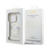 Guess IML Gold Outline Stand Camera Frame MagSafe tok iPhone 15 Pro Max készülékhez átlátszó