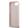 Guess PU 4G Strass Triangle Metal Logo tok iPhone 16e készülékhez rózsaszín
