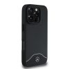 Mercedes Wood Imitation and Smooth Leather MagSafe tok iPhone 16 Pro Max készülékhez fekete