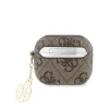 Guess 4G PU Charm Case tok AirPods 3 készülékhez barna